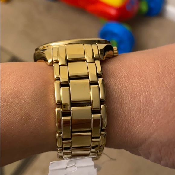 Gold tone Michael Kors watch